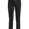 Frame Le Sylvie Croc-Printed Stretch Coated Jeans
