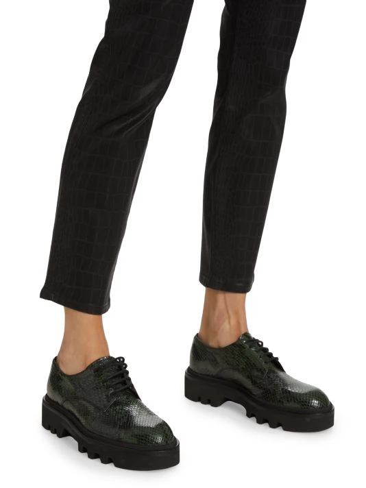 Frame Le Sylvie Croc-Printed Stretch Coated Jeans 8 Frame Le Sylvie Croc-Printed Stretch Coated Jeans - Image 6