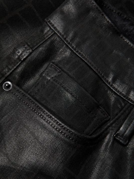 Frame Le Sylvie Croc-Printed Stretch Coated Jeans 9 Frame Le Sylvie Croc-Printed Stretch Coated Jeans - Image 7