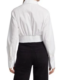 Frame Seamed Cotton Poplin Shirt -Frame Sales Store unnamed file 1983