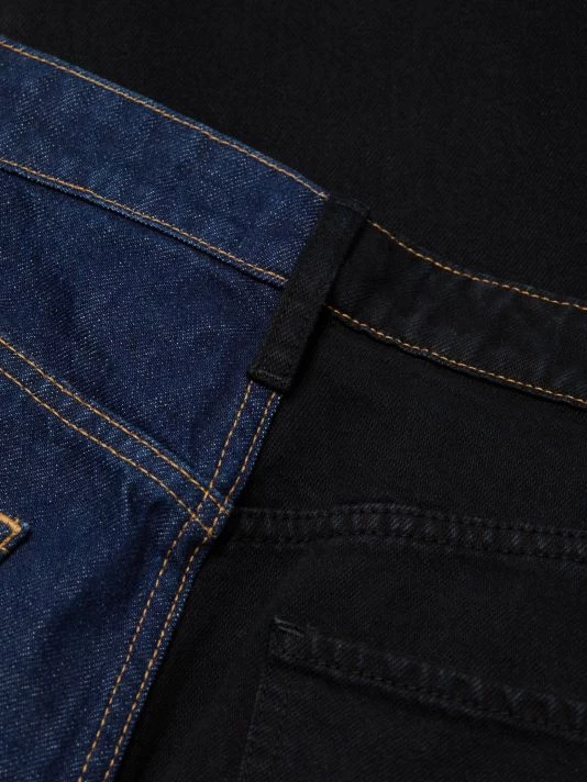 Frame Le Jane High-Rise Two-Tone Straight-Fit Jeans 9 Frame Le Jane High-Rise Two-Tone Straight-Fit Jeans - Image 7