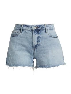 Frame Le Grand Garcon Mid-Rise Denim Shorts