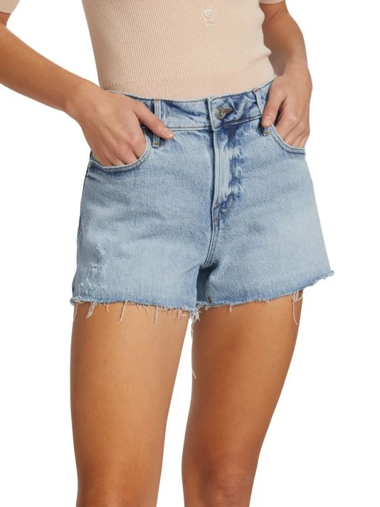 Frame Le Grand Garcon Mid-Rise Denim Shorts 5 Frame Le Grand Garcon Mid-Rise Denim Shorts - Image 3