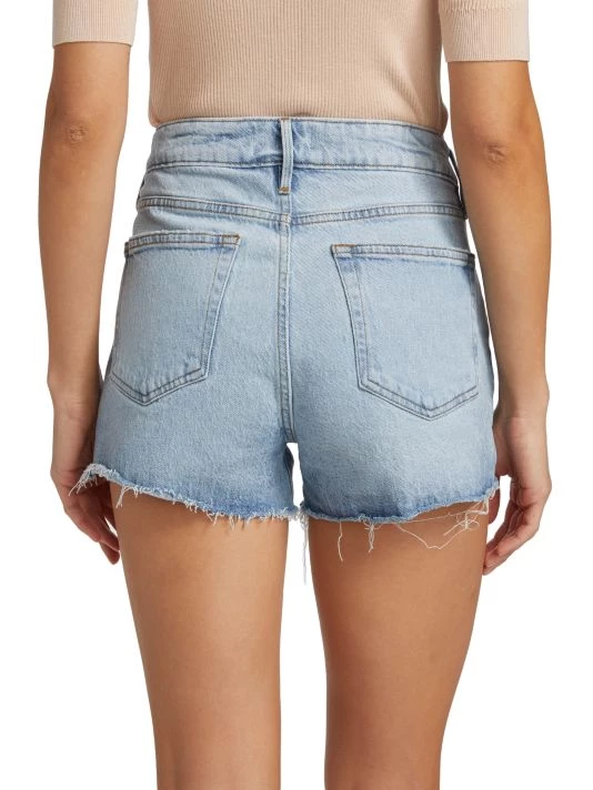Frame Le Grand Garcon Mid-Rise Denim Shorts 7 Frame Le Grand Garcon Mid-Rise Denim Shorts - Image 5