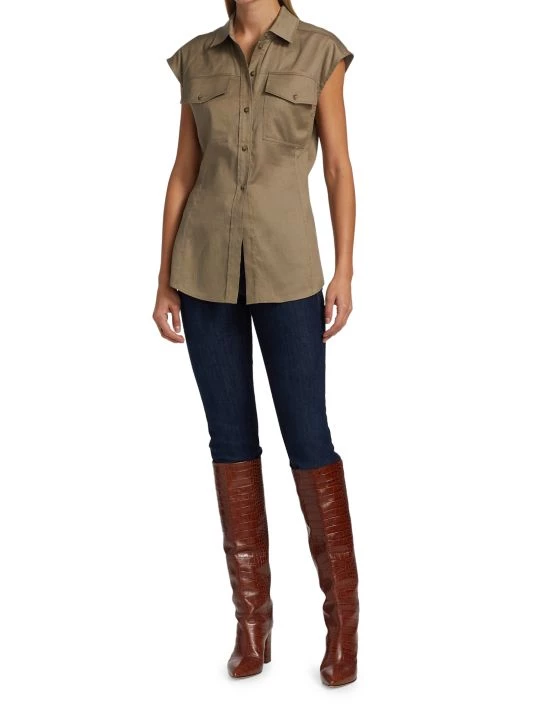 Frame Arie Button-Front Top 4 Frame Arie Button-Front Top - Image 2