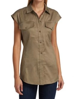 Frame Arie Button-Front Top 11 Frame Arie Button-Front Top -Frame Sales Store unnamed file 2026