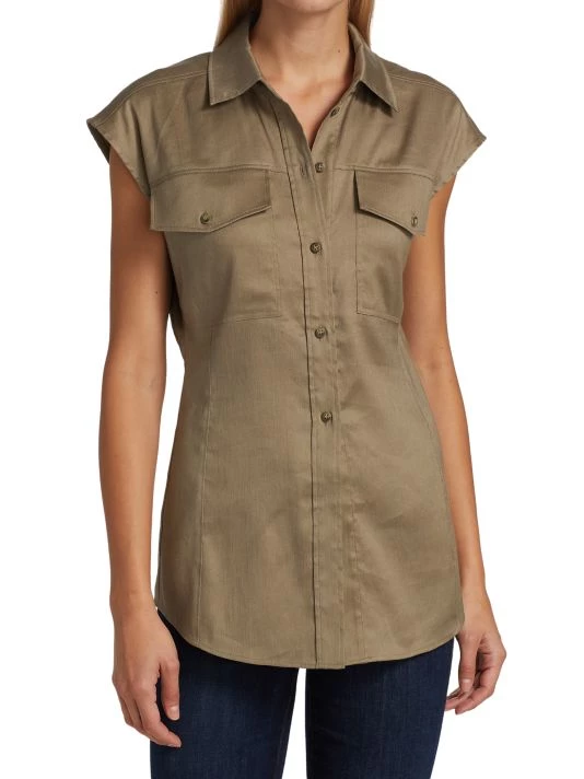 Frame Arie Button-Front Top 5 Frame Arie Button-Front Top - Image 3