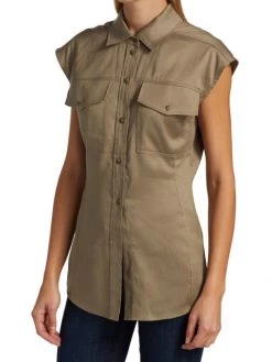 Frame Arie Button-Front Top 12 Frame Arie Button-Front Top -Frame Sales Store unnamed file 2027