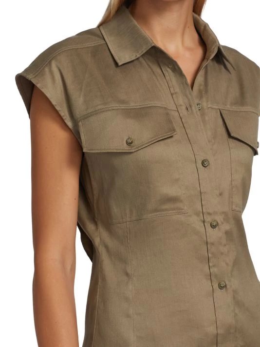 Frame Arie Button-Front Top 8 Frame Arie Button-Front Top - Image 6