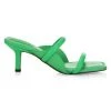 Frame Le Carlotta Leather Mules Grass Green