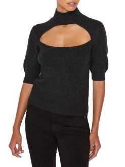 Frame Cut-Out Turtleneck Short Sleeve Sweater -Frame Sales Store unnamed file 2108