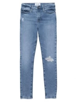 Frame Le Skinny De Jeanne Distressed Stretch Skinny Ankle Jeans