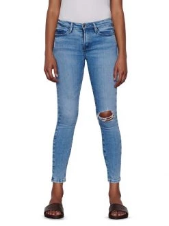 Frame Le Skinny De Jeanne Distressed Stretch Skinny Ankle Jeans -Frame Sales Store unnamed file 2113