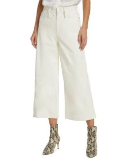 Frame Leather Cropped Wide-Leg Pants -Frame Sales Store unnamed file 2119