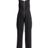 Frame Zip Halter Jumpsuit