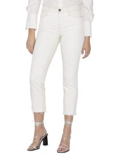 Frame Le High Spring Mix Raw Hem Stretch Straight-Leg Jeans -Frame Sales Store unnamed file 2165
