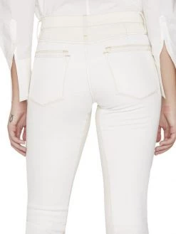 Frame Le High Spring Mix Raw Hem Stretch Straight-Leg Jeans -Frame Sales Store unnamed file 2169