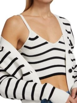 Frame Striped Ribbed-Knit Tank Top -Frame Sales Store unnamed file 2175