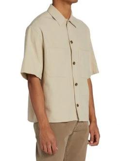 Frame Short-Sleeve Button-Up Shirt For Men -Frame Sales Store unnamed file 2192