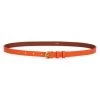 Frame Twist Buckle Leather Belt Grass Green