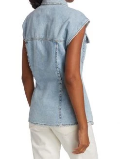 Frame Arie Denim Button-Front Top -Frame Sales Store unnamed file 2223