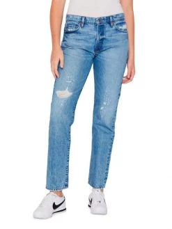 Frame Le Slouch Mid-Rise Distressed Straight-Leg Jeans -Frame Sales Store unnamed file 2235