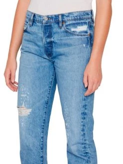 Frame Le Slouch Mid-Rise Distressed Straight-Leg Jeans -Frame Sales Store unnamed file 2237