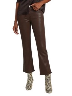 Frame Le Crop Mini Boot Mid-Rise Coated Flare Jeans -Frame Sales Store unnamed file 227