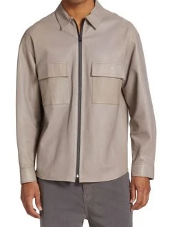 Frame Bonded Leather Overshirt For Men -Frame Sales Store unnamed file 2274