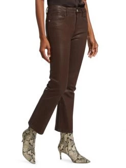 Frame Le Crop Mini Boot Mid-Rise Coated Flare Jeans -Frame Sales Store unnamed file 228