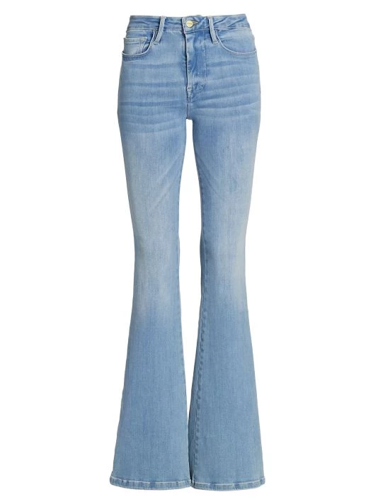 Frame Le One High-Rise Stretch Flare Jeans 3 Frame Le One High-Rise Stretch Flare Jeans
