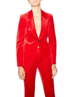 Frame Velvet Single-Button Blazer -Frame Sales Store unnamed file 2299