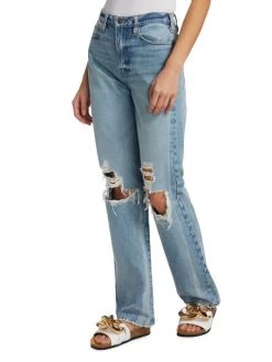 Frame Le Jane High-Rise Distressed Straight-Leg Jeans 12 Frame Le Jane High-Rise Distressed Straight-Leg Jeans -Frame Sales Store unnamed file 2305