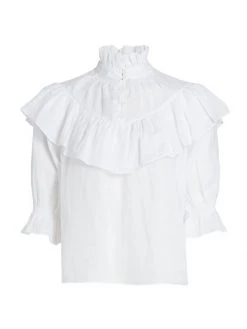 Frame Ruffle Flounce Top