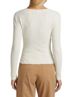 Frame Wrap-Front Sweater -Frame Sales Store unnamed file 2334