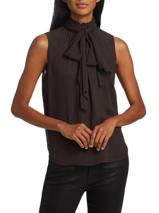 Frame Silk Bow Blouse 5 Frame Silk Bow Blouse - Image 3