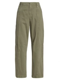 Frame Seamed High-Rise Relaxed Trousers