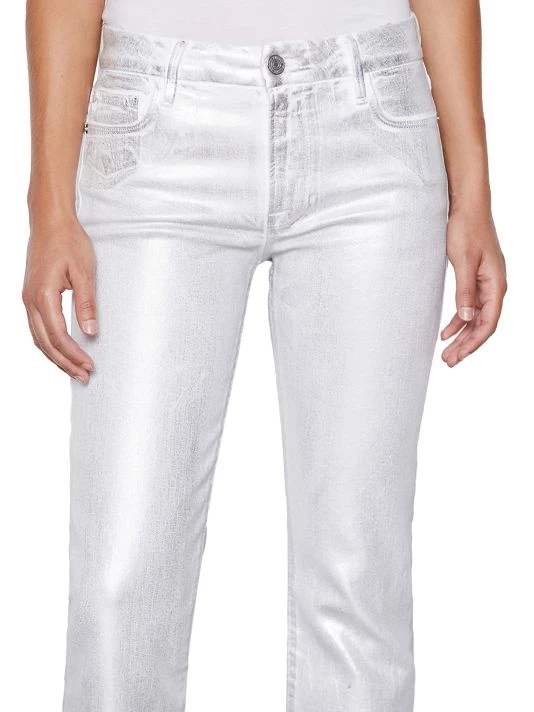 Frame Le Crop Metallic Stretch Mini Boot-Cut Crop Jeans 8 Frame Le Crop Metallic Stretch Mini Boot-Cut Crop Jeans - Image 6