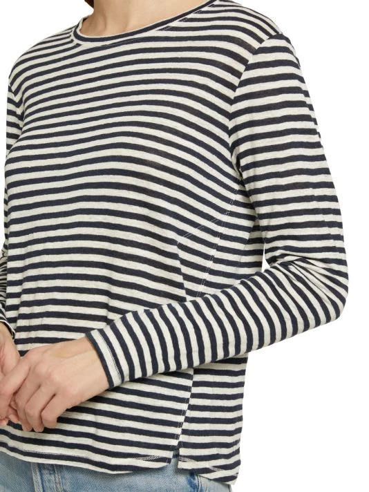 Frame Easy Striped Long-Sleeve Crew Top 8 Frame Easy Striped Long-Sleeve Crew Top - Image 6