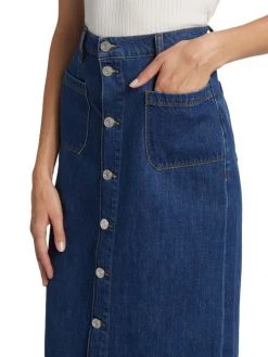 Frame Le Bardot Denim Midi Skirt -Frame Sales Store unnamed file 244