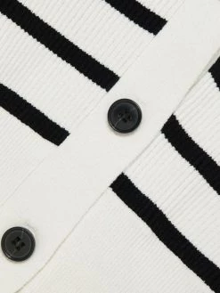 Frame Striped Ribbed-Knit Cardigan -Frame Sales Store unnamed file 2448