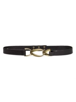 Frame Triple-Twist Leather Belt
