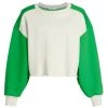 Frame Colorblocked Cropped Sweatshirt