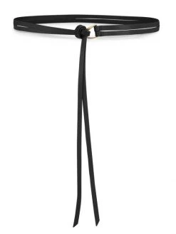 Frame Leather Twist Wrap Tie Belt Noir -Frame Sales Store unnamed file 2461