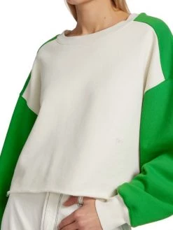 Frame Colorblocked Cropped Sweatshirt -Frame Sales Store unnamed file 251