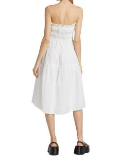 Frame Smocked Midi-Dress 13 Frame Smocked Midi-Dress -Frame Sales Store unnamed file 2513