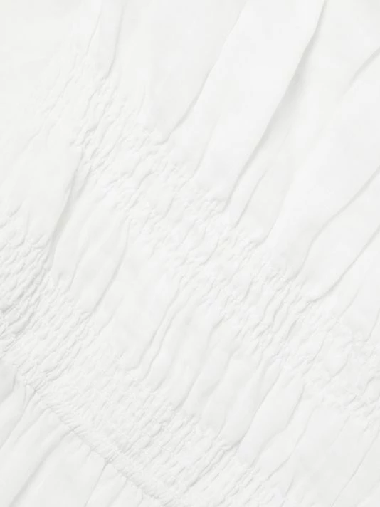 Frame Smocked Midi-Dress 9 Frame Smocked Midi-Dress - Image 7