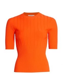 Frame Mixed Rib-Knit Sweater