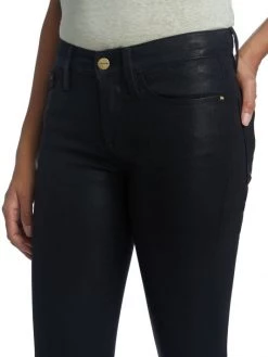 Frame Le Skinny De Jeanne Coated Mid-Rise Jeans -Frame Sales Store unnamed file 2534