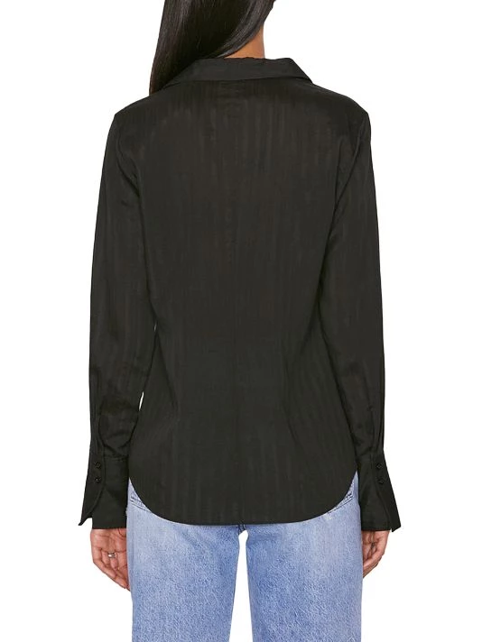 Frame Delicate Tie Front Striped Top 7 Frame Delicate Tie Front Striped Top - Image 5